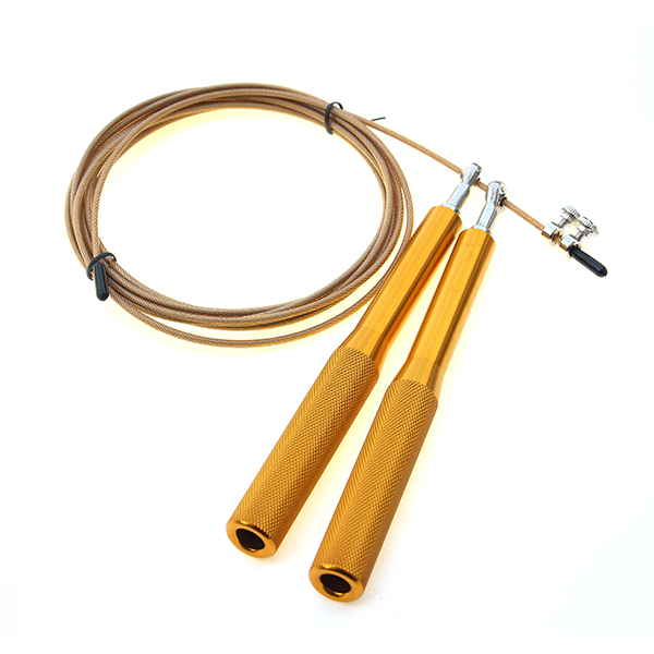 Thick handle metal skipping rope